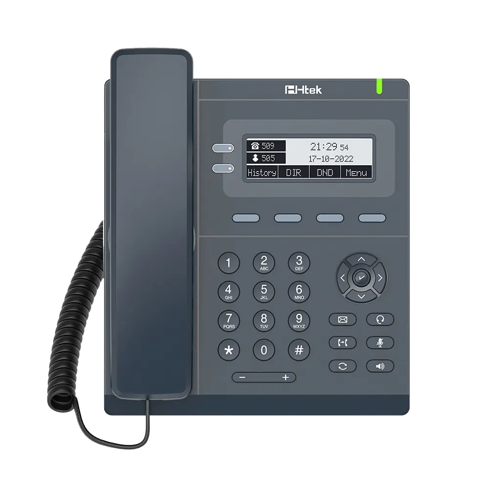 [HTEK_UC902G] Htek UC902G – Téléphone IP SIP professionnel 2 lignes avec Gigabit et PoE