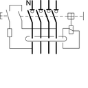 CFC425F - Schéma interrupteur différentiel 4P